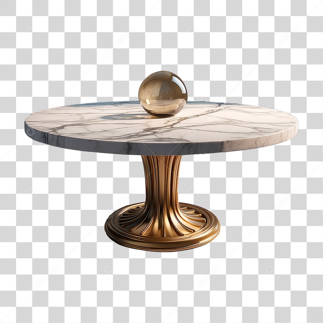 Mesa de Mármore PNG Transparente