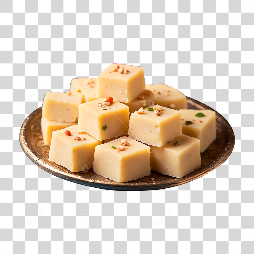 Pedaços de Barfi PNG Transparente