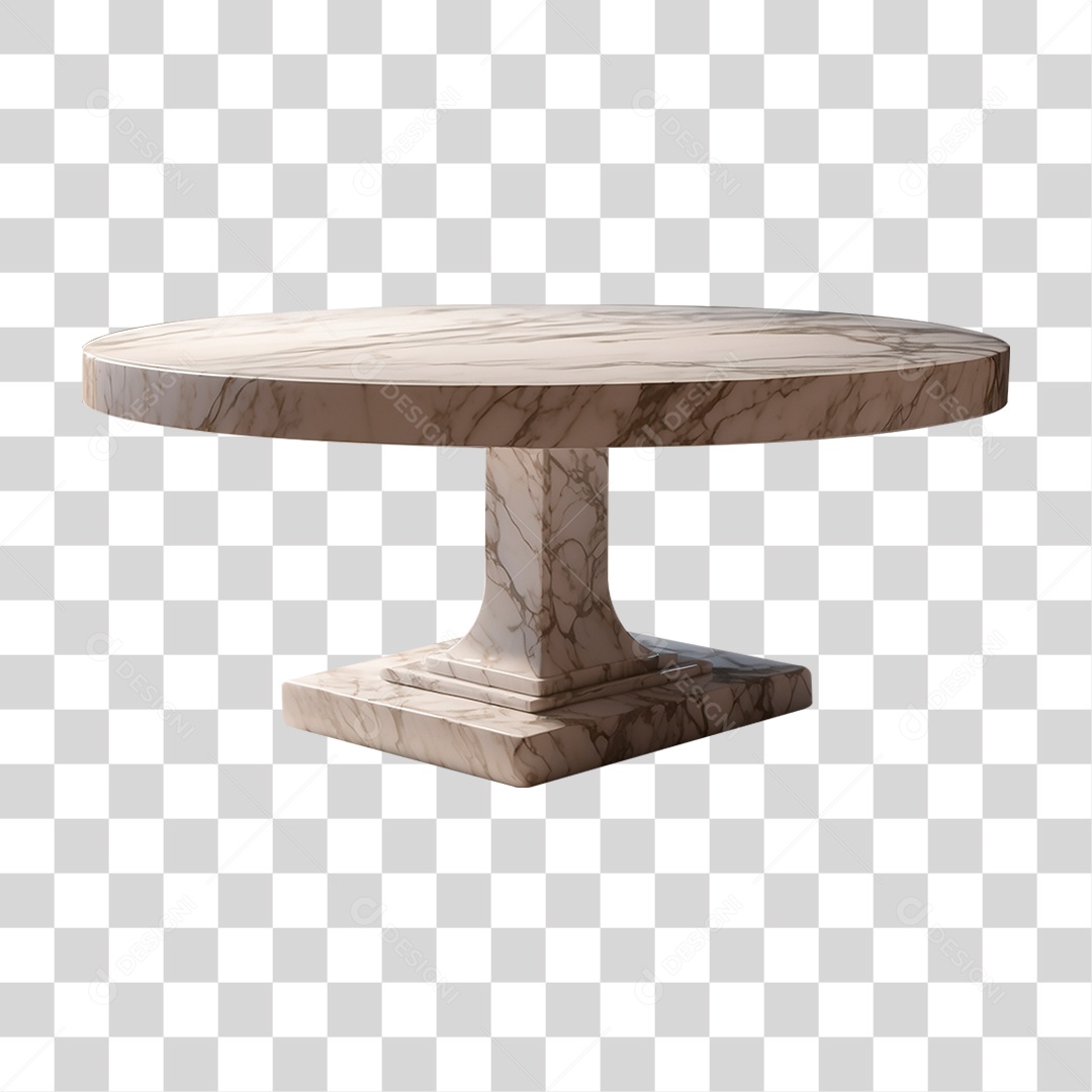 Mesa de Mármore PNG Transparente