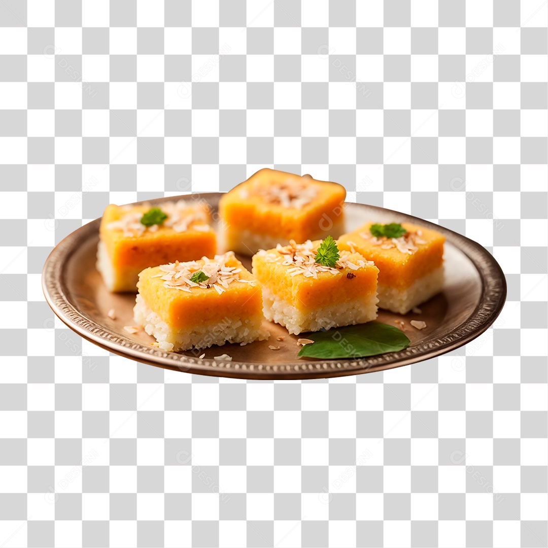 Pedaços de Barfi PNG Transparente