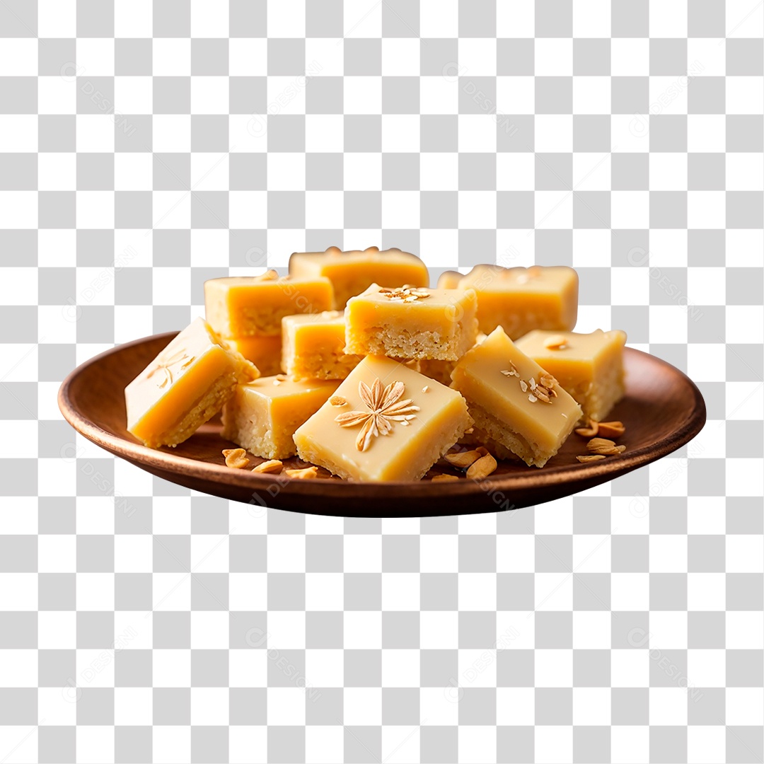 Pedaços de Barfi PNG Transparente