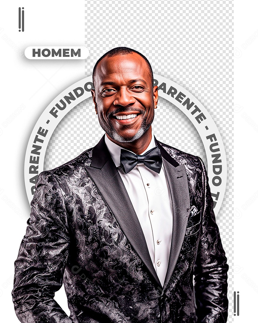 Homem Vestido Com Roupa De Réveillon PSD