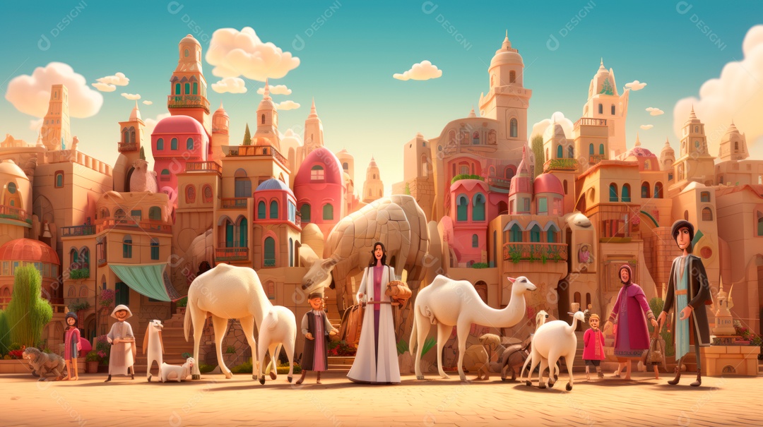 Eid al Adha, a Festa do Sacrifício, 28 de junho AI Generativa.