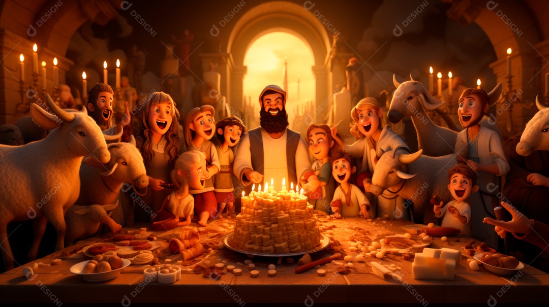 Eid al Adha, a Festa do Sacrifício, 28 de junho AI Generativa.