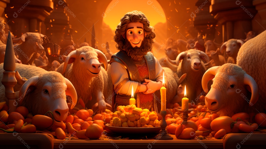 Eid al Adha, a Festa do Sacrifício, 28 de junho AI Generativa.