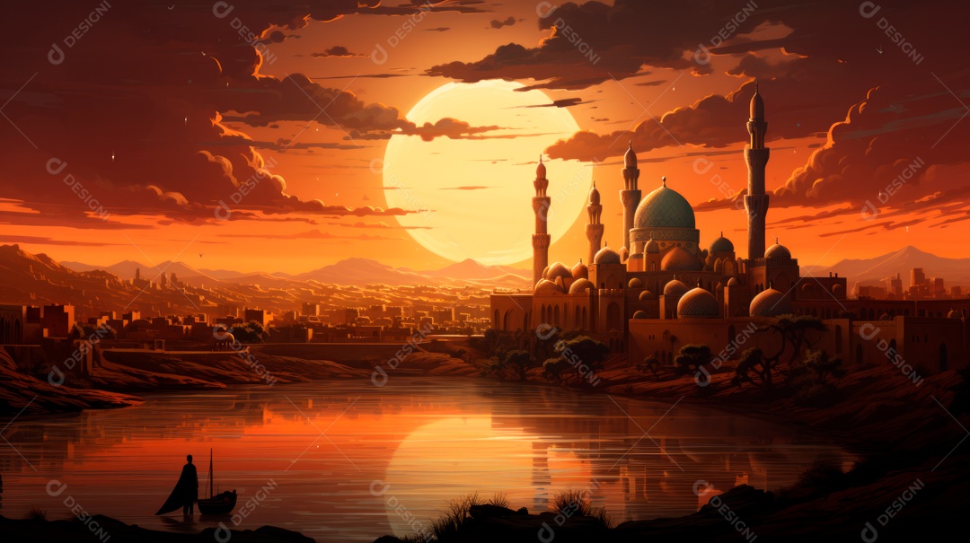 Eid al Adha, a Festa do Sacrifício, 28 de junho AI Generativa.