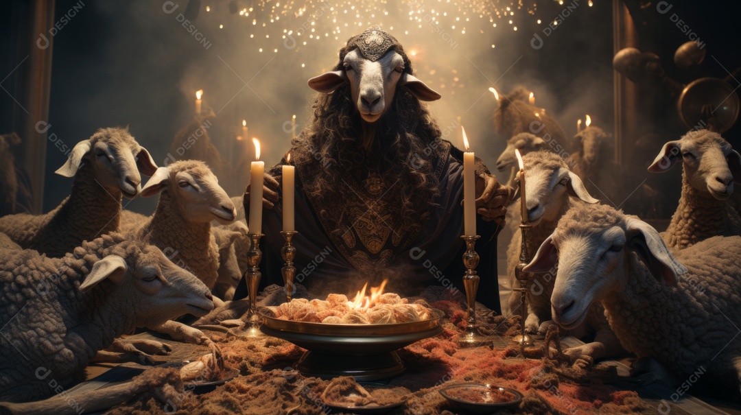 Eid al Adha, a Festa do Sacrifício, 28 de junho AI Generativa.