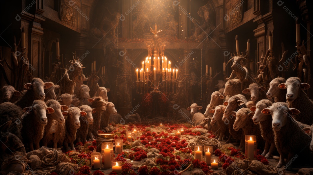 Eid al Adha, a Festa do Sacrifício, 28 de junho AI Generativa.