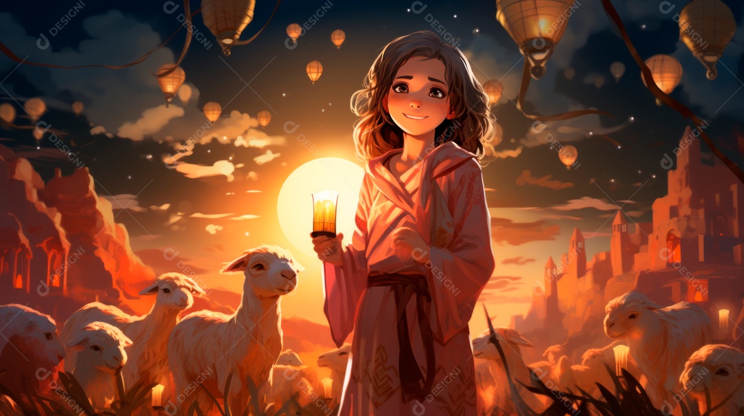 Eid al Adha, a Festa do Sacrifício, 28 de junho AI Generativa.