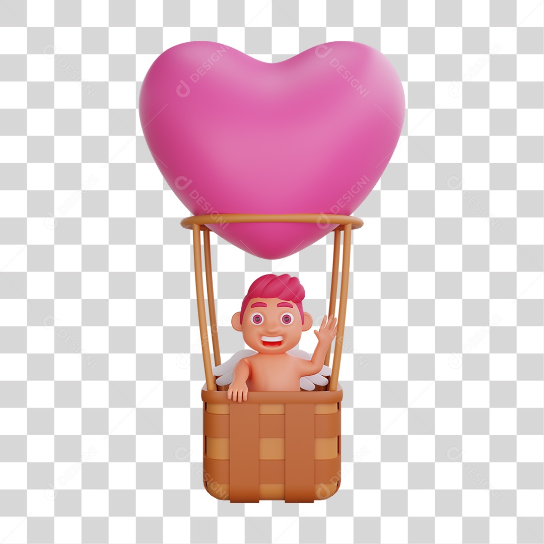 Personagem Cupido PNG Transparente