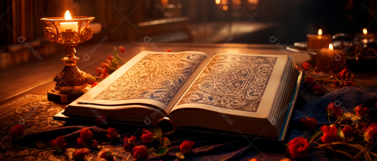 O Ano Novo Islâmico do Alcorão IA Generativa.