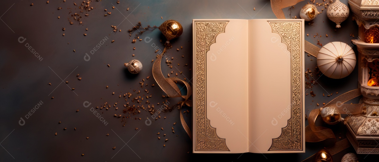 O Ano Novo Islâmico do Alcorão IA Generativa.