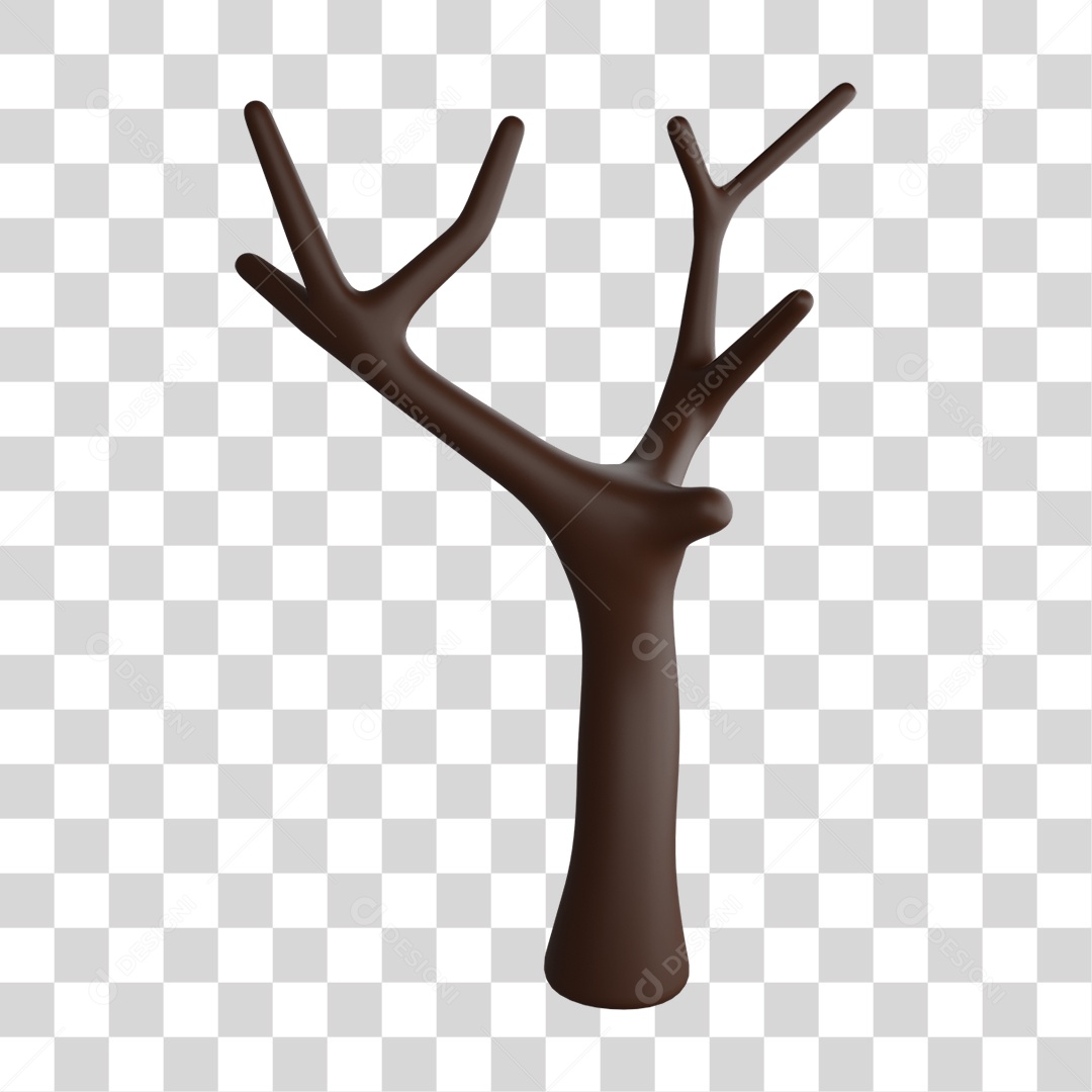 Elemento 3D Halloween Arvore Velha PNG Transparente