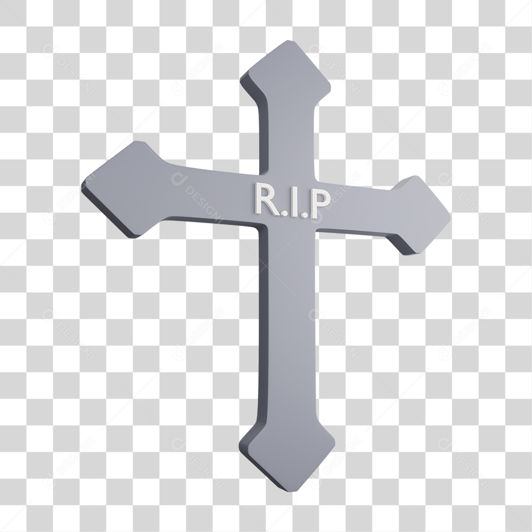 Elemento 3D Halloween Lápide PNG Transparente