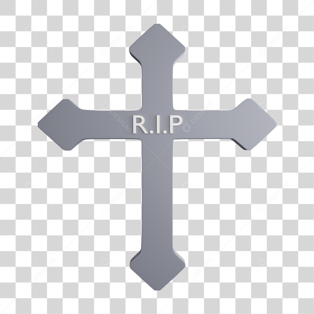 Elemento 3D Halloween Lápide PNG Transparente