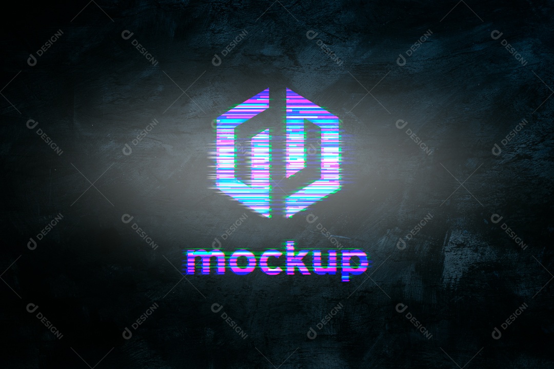 Mockup Logo Efeito PSD Editável