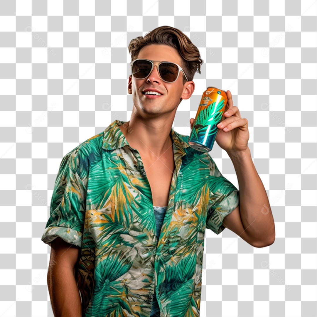 Pessoa Bebendo Cerveja PNG Transparente