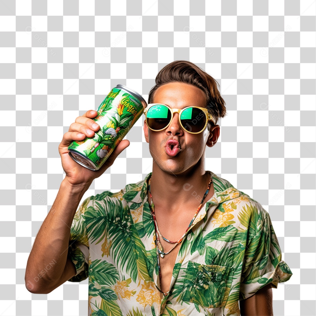 Pessoa Bebendo Cerveja PNG Transparente