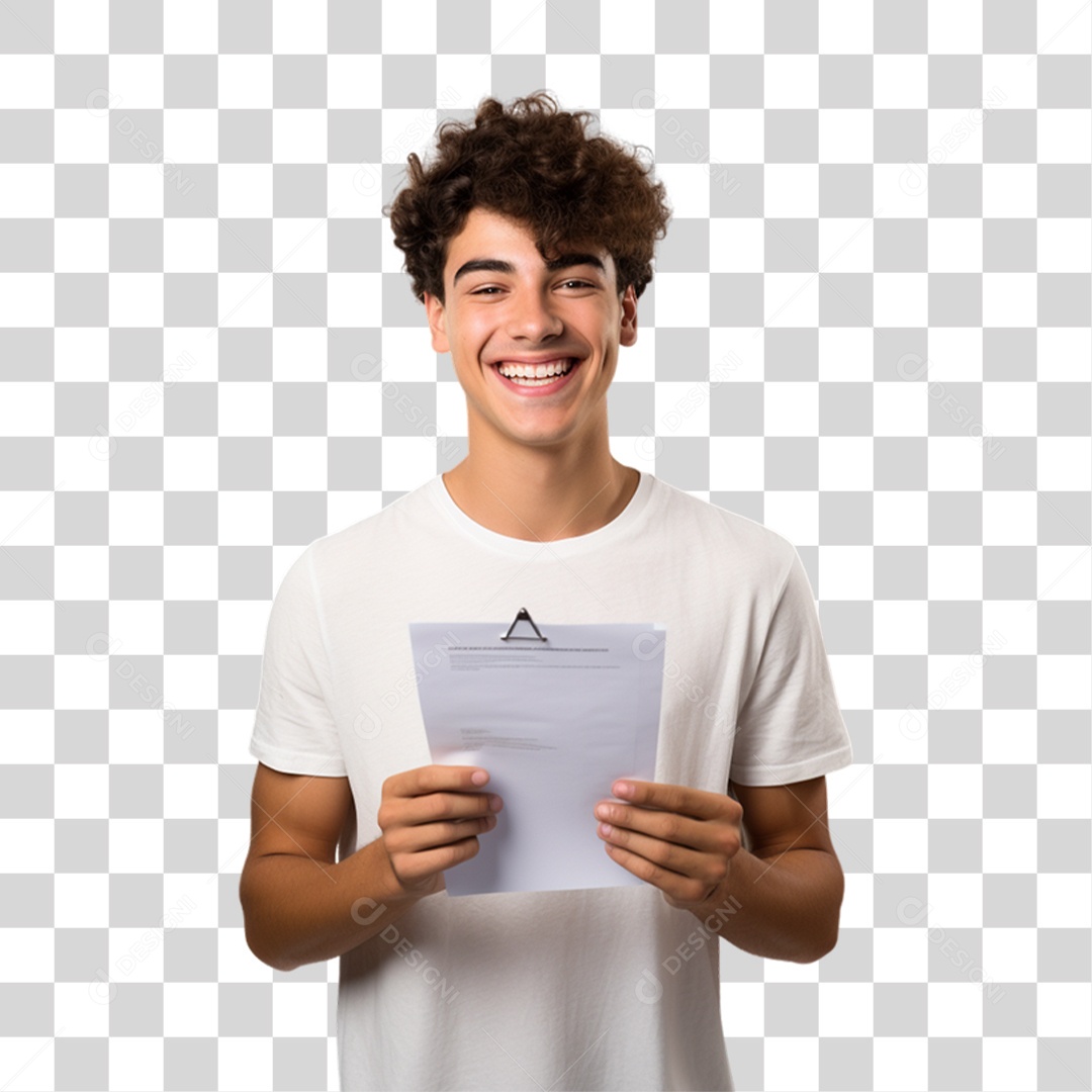 Jovem Estudante Volta as Aulas PNG Transparente
