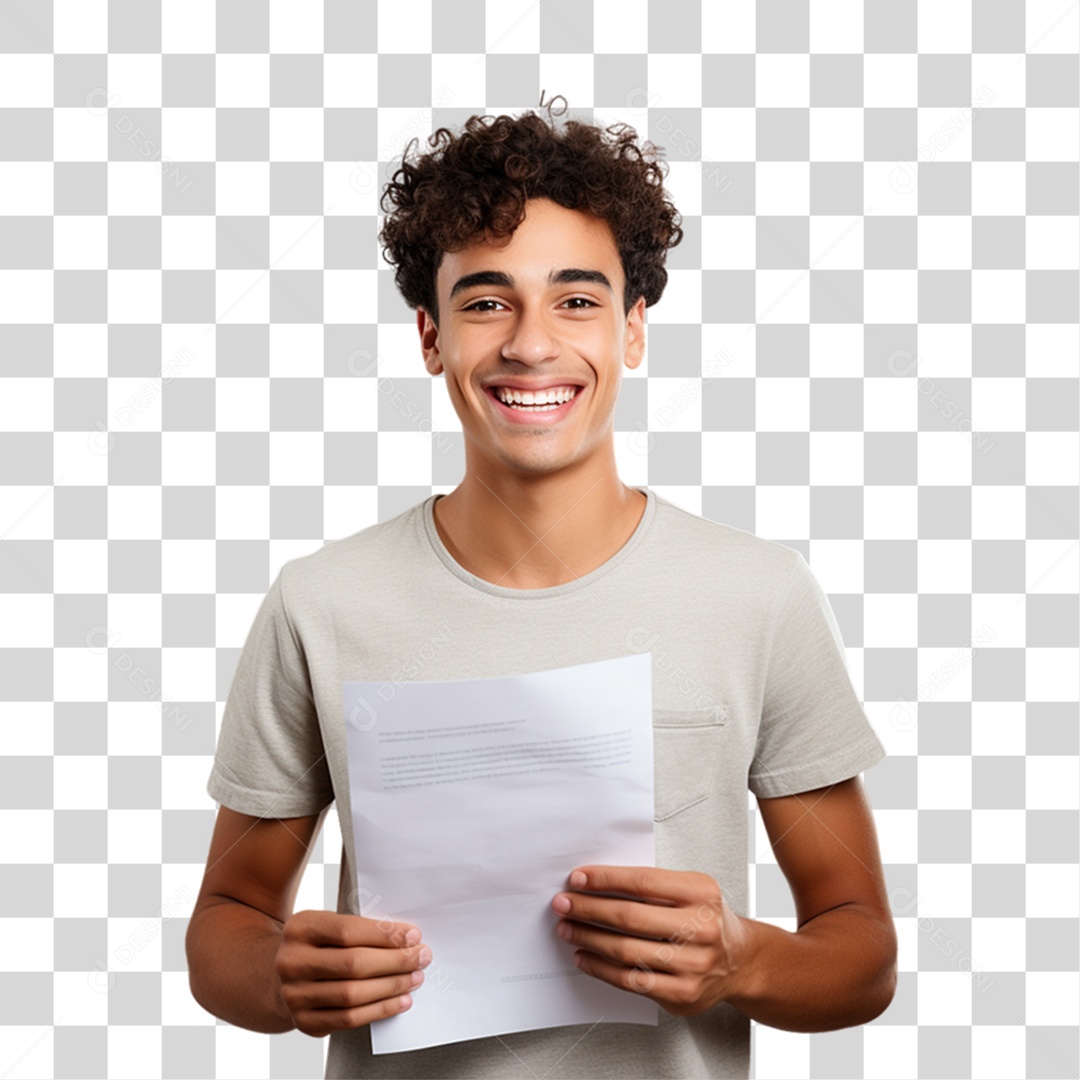 Jovem Estudante Volta as Aulas PNG Transparente