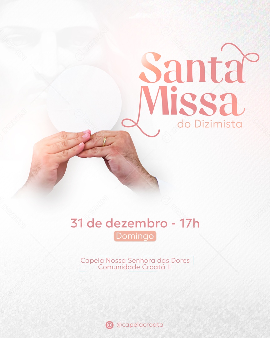 Santa Missa do Dizimista Social Media PSD Editável