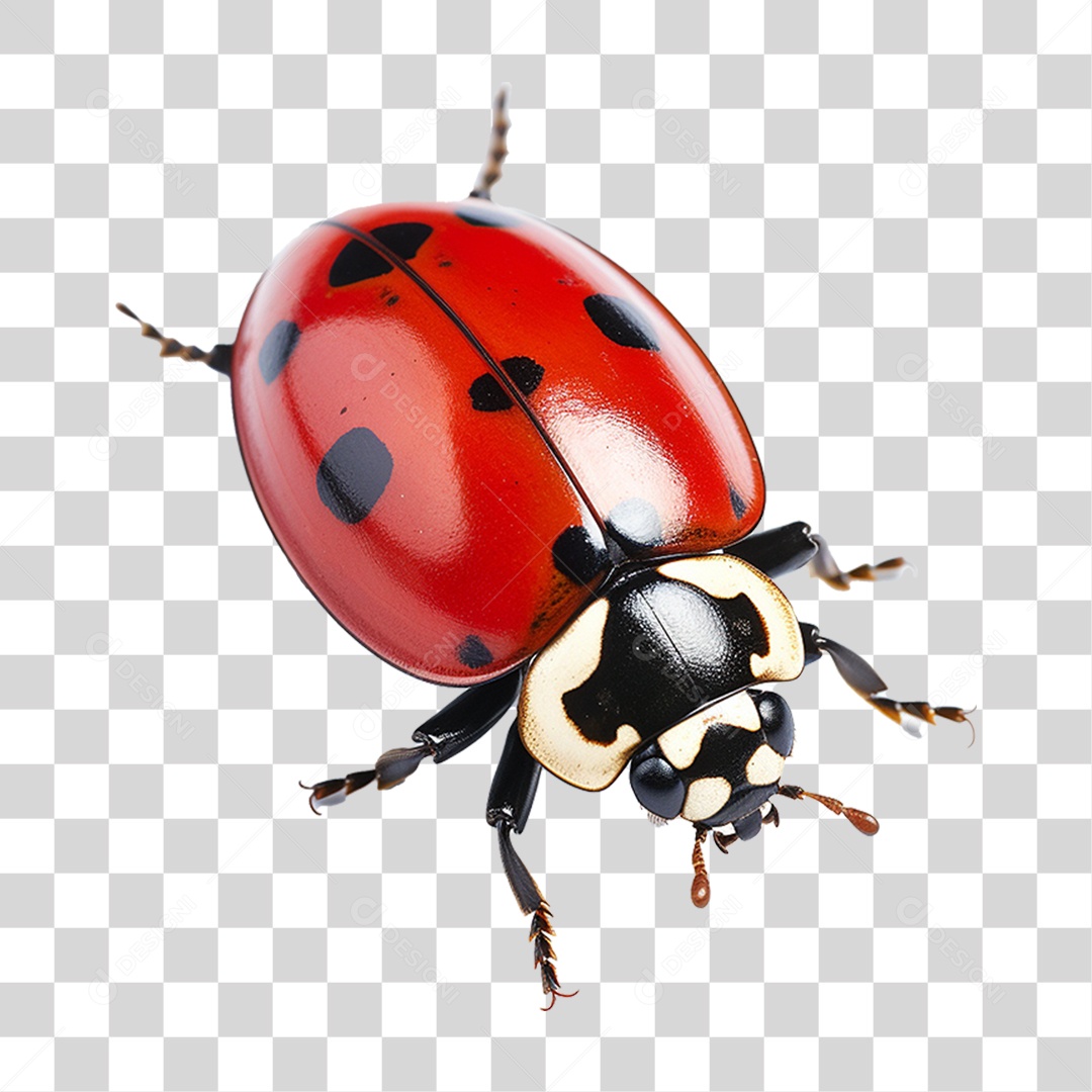 Inseto Joaninha PNG Transparente