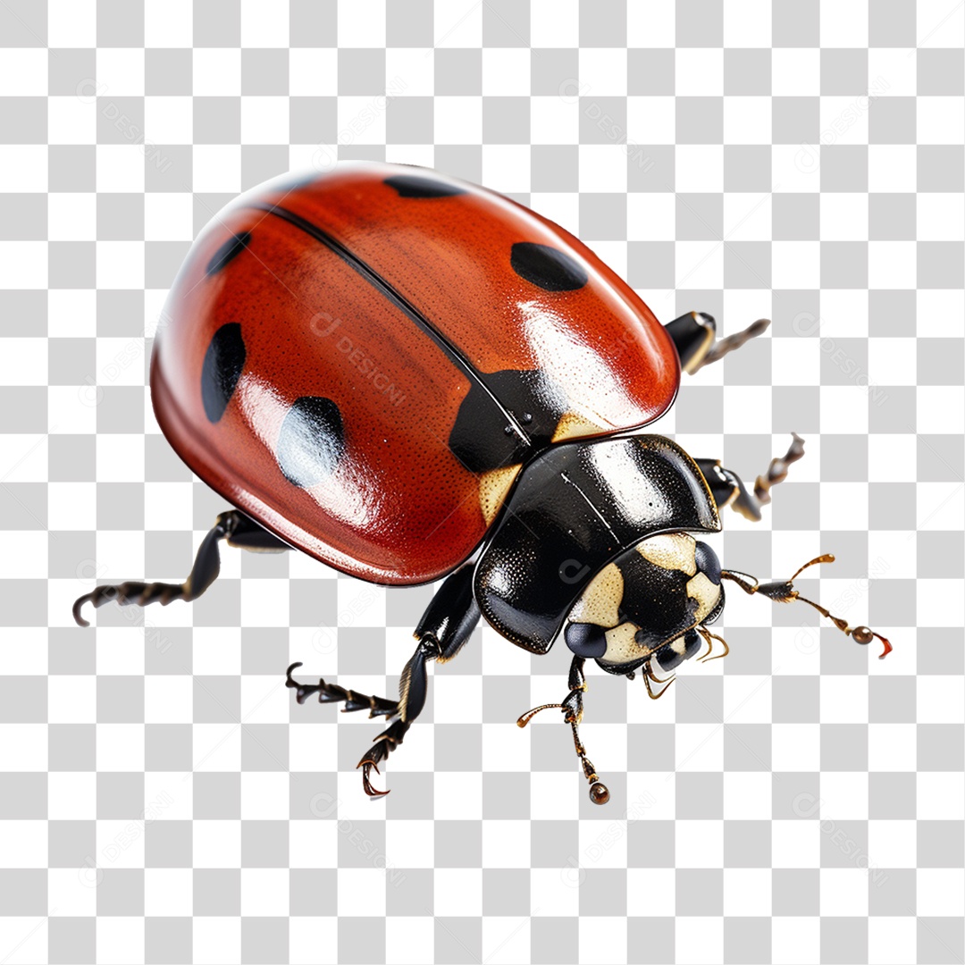 Inseto Joaninha PNG Transparente