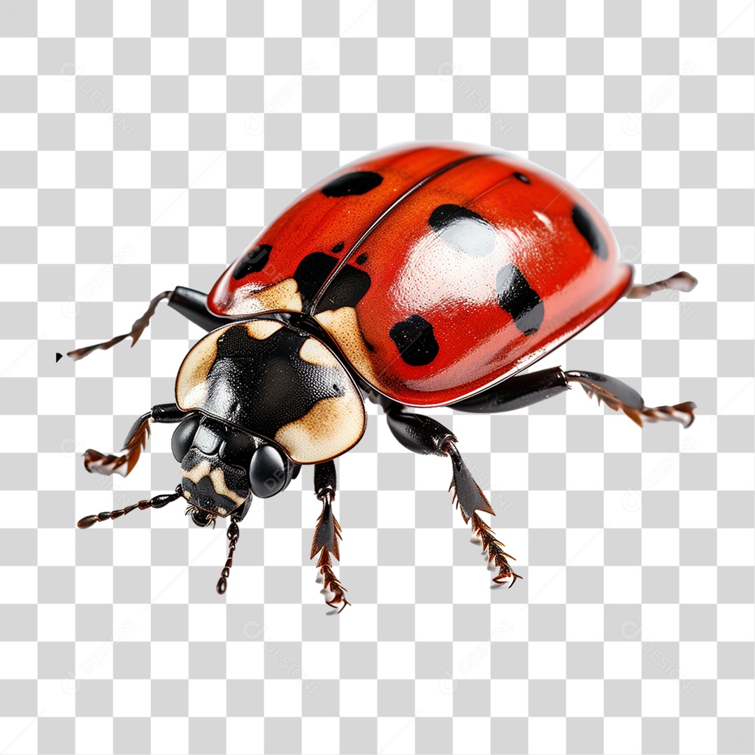 Inseto Joaninha PNG Transparente