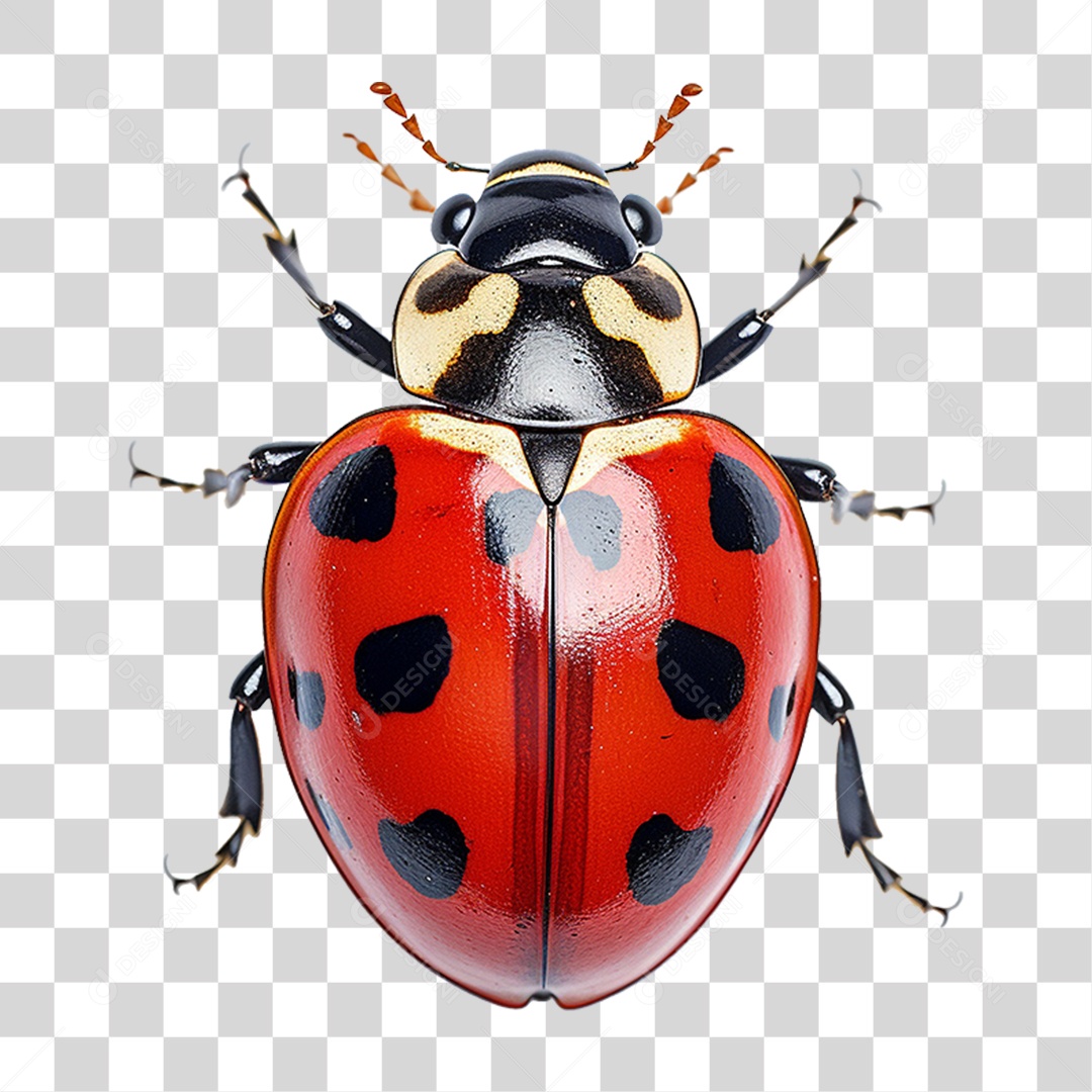 Inseto Joaninha PNG Transparente