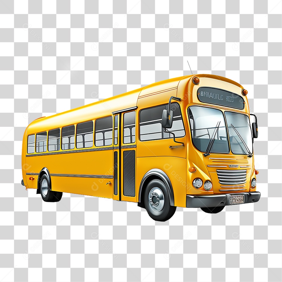 Ônibus Escolar PNG Transparente