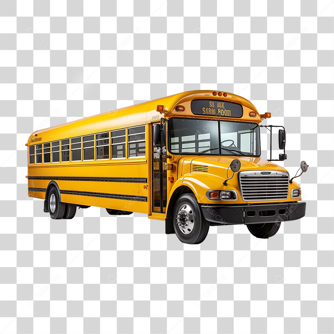 Ônibus Escolar PNG Transparente