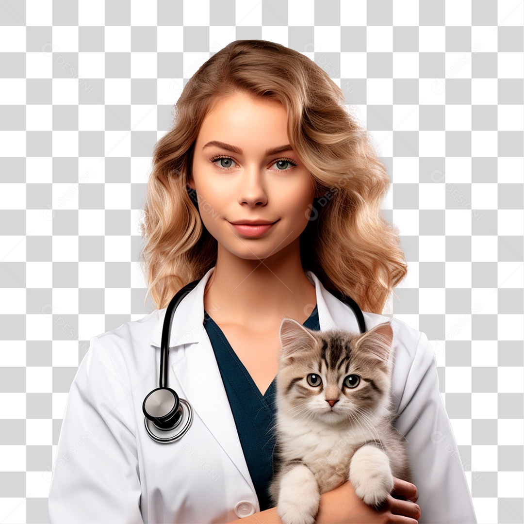 Médica Veterinária Pet Shop Cuidado PNG Transparente