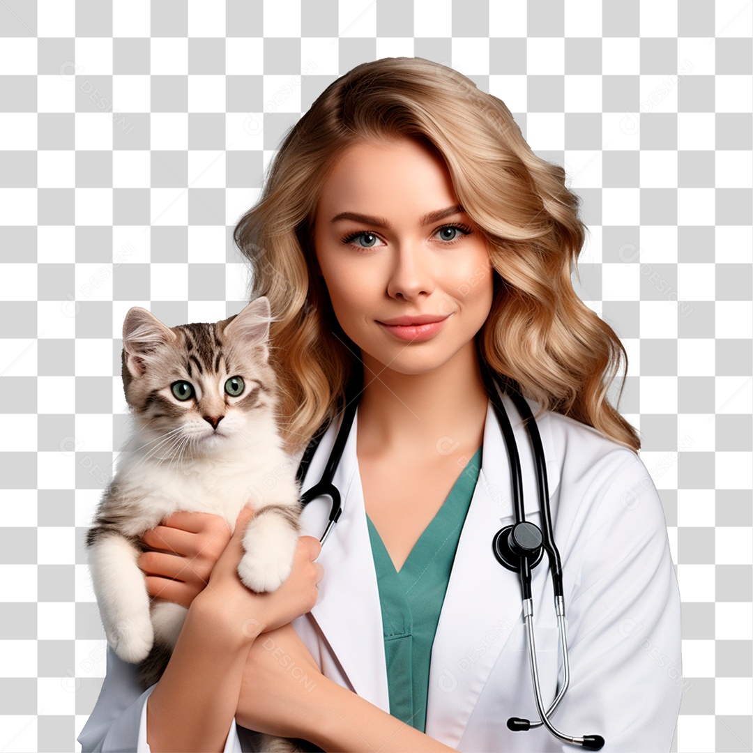 Médica Veterinária Pet Shop Cuidado PNG Transparente