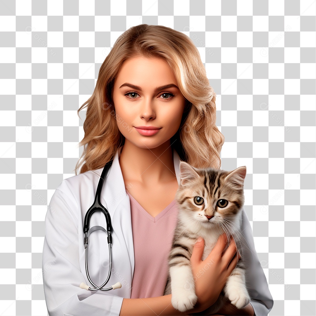 Médica Veterinária Pet Shop Cuidado PNG Transparente