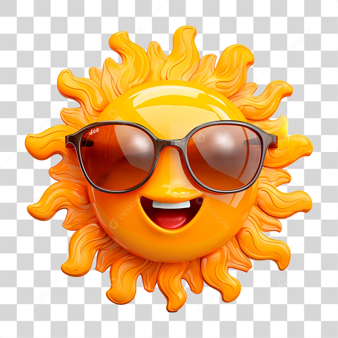 Sol Verão Óculos PNG Transparente