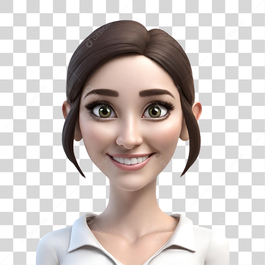 Imagem Mulher de Branco PNG Transparente