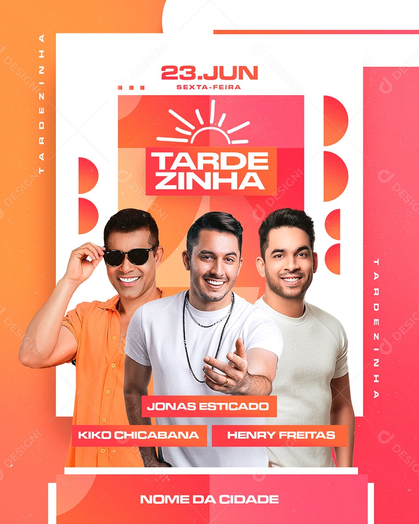 Social Media Flyer Evento Tardezinha PSD Editável