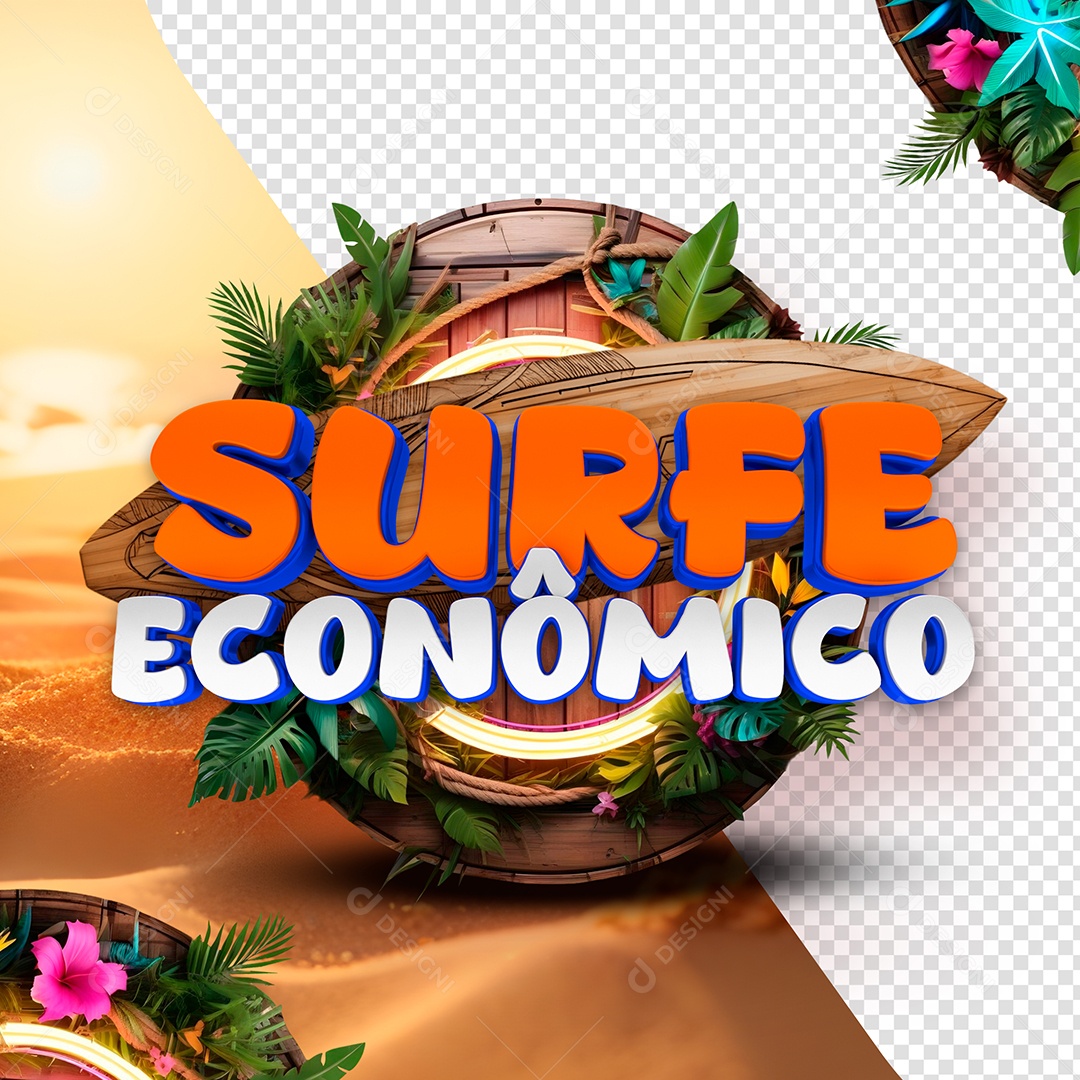 Super Econônico Selo 3D Para Composição PSD