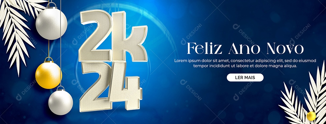 Carrossel Feliz Ano Novo 01 de Janeiro 2024 Social Media PSD Editável