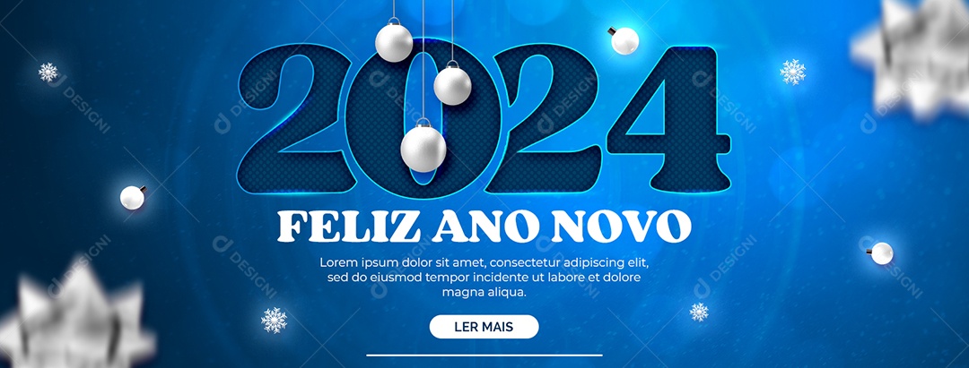 Carrossel Feliz Ano Novo 2024 Social Media PSD Editável