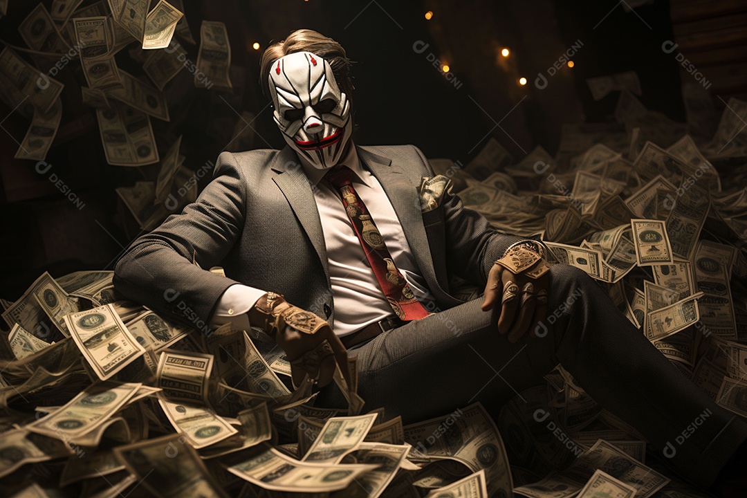 Visão frontal do rosto de Horor