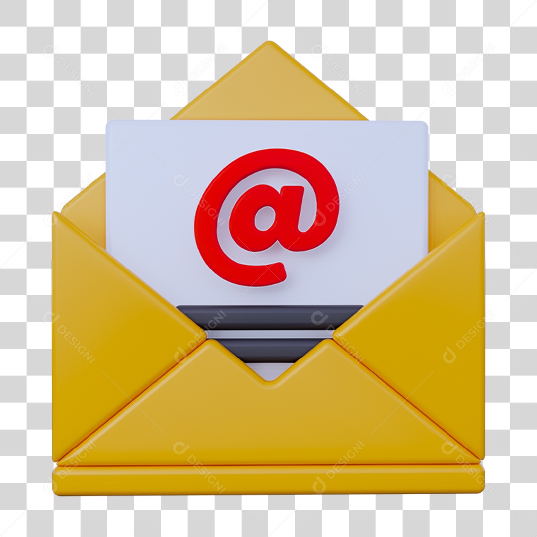 Ícone Mensagem Arroba PNG Transparente