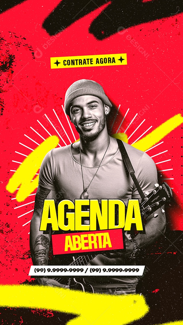 Story Contrate Agora Agenda Aberta Social Media PSD Editável