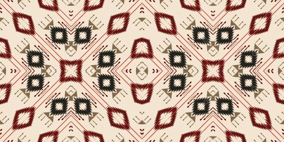 Tribal Tradicional Ilustração Colorida Vetor EPS