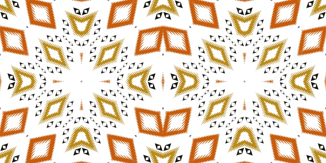 Tribal Tradicional Colorido Ilustração Vetor EPS