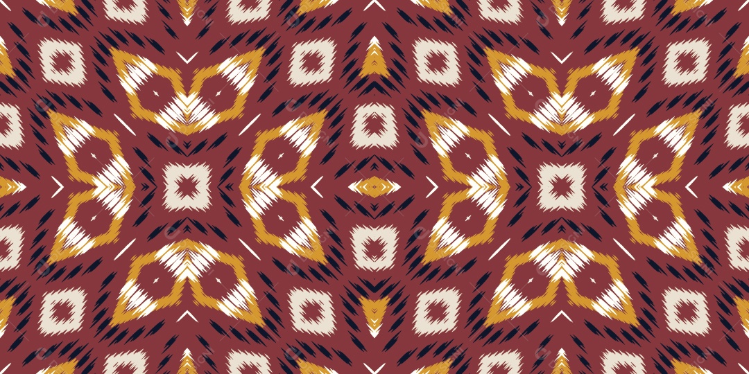 Tribal Tradicional Colorido Ilustração Vetor EPS