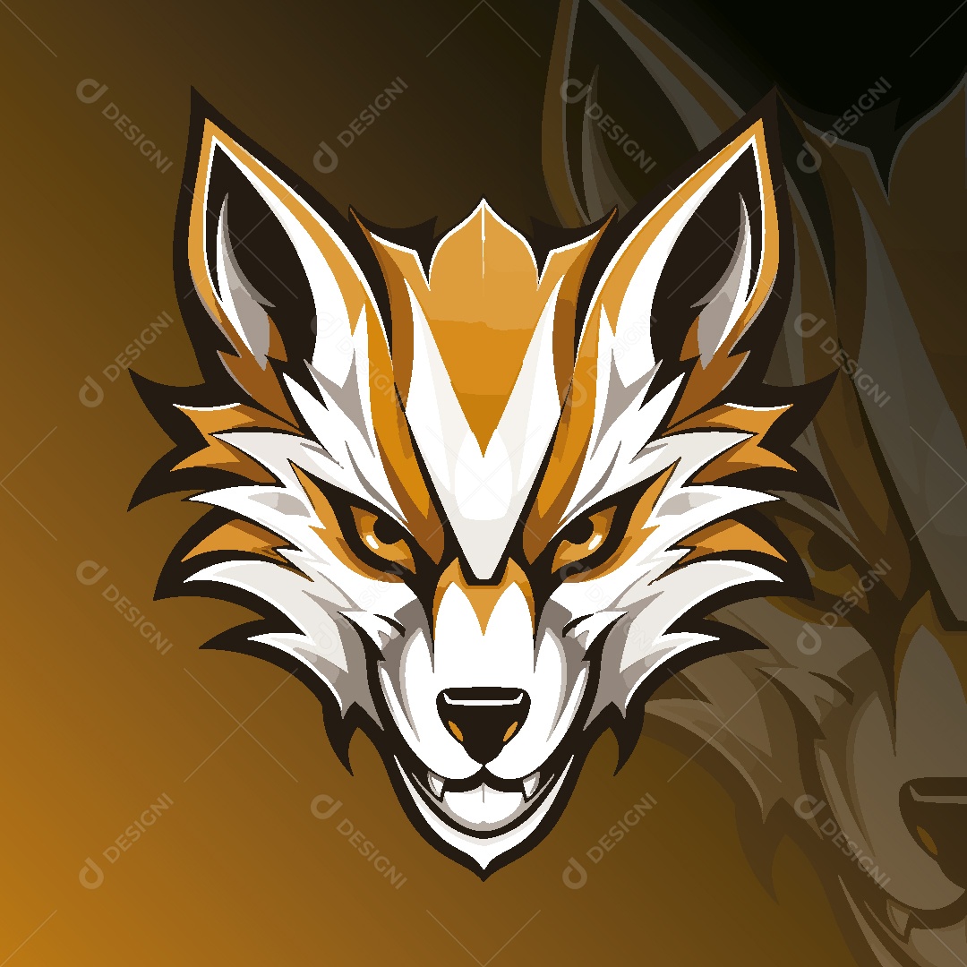 Raposa Mascote Ilustração Vetor EPS