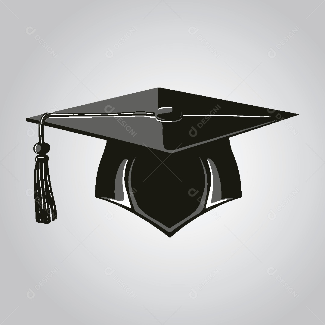 Ícone de Chapéu de Formatura Ilustração Vetor EPS Editável