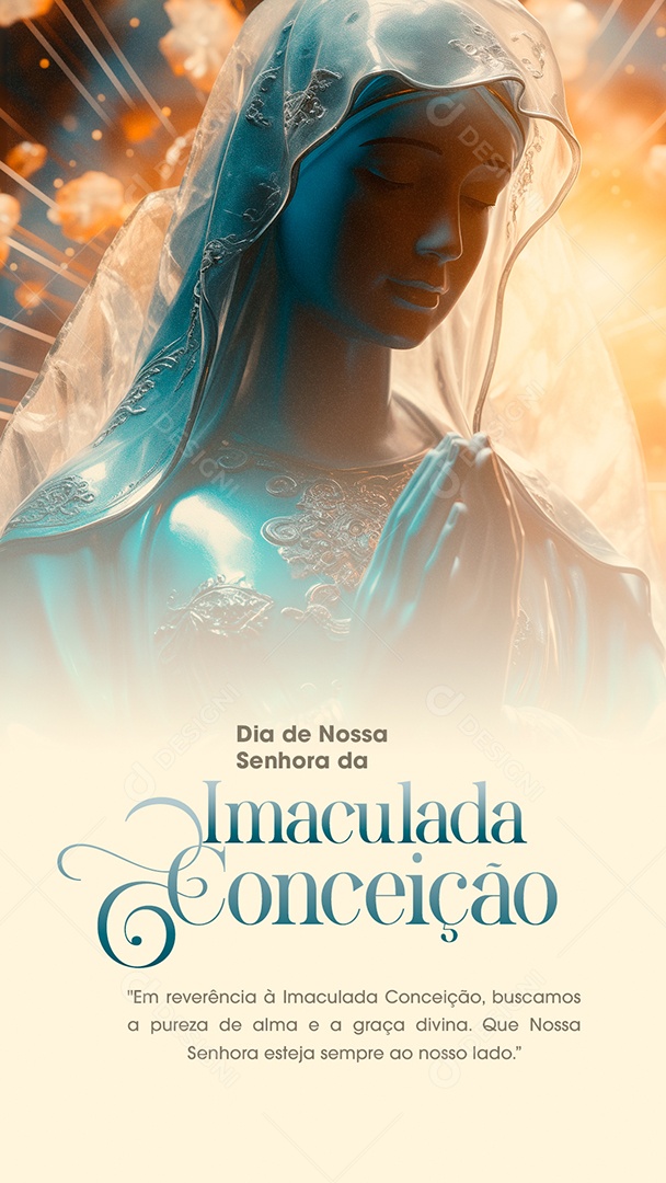 Story Dia de Nossa Senhora Da Imaculada Conceição 8 de Dezembro Social Media PSD Editável