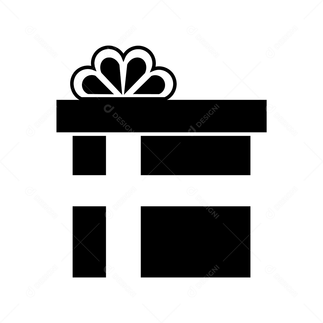 Caixa de Presente Ilustração Vetor EPS